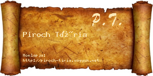 Piroch Tíria névjegykártya